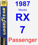 Passenger Wiper Blade for 1987 Mazda RX-7 - Premium