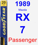 Passenger Wiper Blade for 1989 Mazda RX-7 - Premium