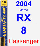 Passenger Wiper Blade for 2004 Mazda RX-8 - Premium