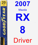 Driver Wiper Blade for 2007 Mazda RX-8 - Premium