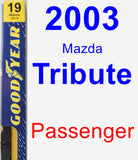 Passenger Wiper Blade for 2003 Mazda Tribute - Premium