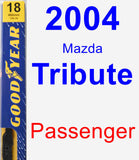 Passenger Wiper Blade for 2004 Mazda Tribute - Premium