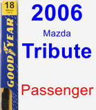 Passenger Wiper Blade for 2006 Mazda Tribute - Premium