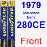 Front Wiper Blade Pack for 1979 Mercedes-Benz 280CE - Premium