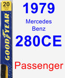 Passenger Wiper Blade for 1979 Mercedes-Benz 280CE - Premium