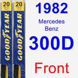 Front Wiper Blade Pack for 1982 Mercedes-Benz 300D - Premium