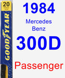 Passenger Wiper Blade for 1984 Mercedes-Benz 300D - Premium