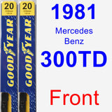 Front Wiper Blade Pack for 1981 Mercedes-Benz 300TD - Premium