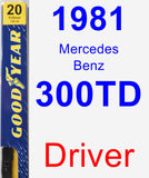 Driver Wiper Blade for 1981 Mercedes-Benz 300TD - Premium