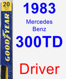 Driver Wiper Blade for 1983 Mercedes-Benz 300TD - Premium