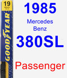 Passenger Wiper Blade for 1985 Mercedes-Benz 380SL - Premium