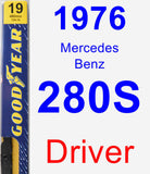 Driver Wiper Blade for 1976 Mercedes-Benz 280S - Premium