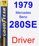 Driver Wiper Blade for 1979 Mercedes-Benz 280SE - Premium