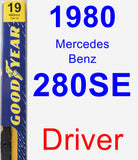 Driver Wiper Blade for 1980 Mercedes-Benz 280SE - Premium