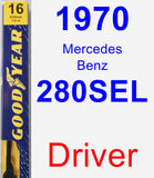 Driver Wiper Blade for 1970 Mercedes-Benz 280SEL - Premium
