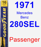 Passenger Wiper Blade for 1971 Mercedes-Benz 280SEL - Premium