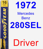Driver Wiper Blade for 1972 Mercedes-Benz 280SEL - Premium
