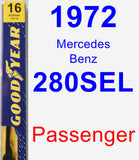 Passenger Wiper Blade for 1972 Mercedes-Benz 280SEL - Premium