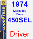 Driver Wiper Blade for 1974 Mercedes-Benz 450SEL - Premium