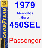 Passenger Wiper Blade for 1979 Mercedes-Benz 450SEL - Premium