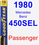 Passenger Wiper Blade for 1980 Mercedes-Benz 450SEL - Premium