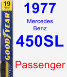 Passenger Wiper Blade for 1977 Mercedes-Benz 450SL - Premium