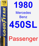 Passenger Wiper Blade for 1980 Mercedes-Benz 450SL - Premium