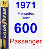 Passenger Wiper Blade for 1971 Mercedes-Benz 600 - Premium