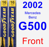 Front Wiper Blade Pack for 2002 Mercedes-Benz G500 - Premium