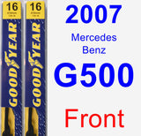 Front Wiper Blade Pack for 2007 Mercedes-Benz G500 - Premium