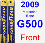 Front Wiper Blade Pack for 2009 Mercedes-Benz G500 - Premium