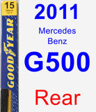 Rear Wiper Blade for 2011 Mercedes-Benz G500 - Premium