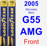 Front Wiper Blade Pack for 2005 Mercedes-Benz G55 AMG - Premium