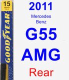 Rear Wiper Blade for 2011 Mercedes-Benz G55 AMG - Premium