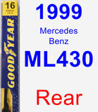 Rear Wiper Blade for 1999 Mercedes-Benz ML430 - Premium