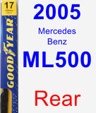 Rear Wiper Blade for 2005 Mercedes-Benz ML500 - Premium