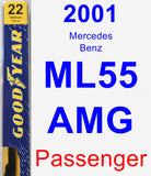 Passenger Wiper Blade for 2001 Mercedes-Benz ML55 AMG - Premium