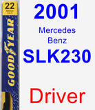 Driver Wiper Blade for 2001 Mercedes-Benz SLK230 - Premium