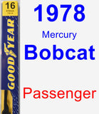 Passenger Wiper Blade for 1978 Mercury Bobcat - Premium