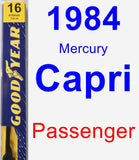 Passenger Wiper Blade for 1984 Mercury Capri - Premium