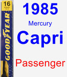 Passenger Wiper Blade for 1985 Mercury Capri - Premium