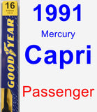 Passenger Wiper Blade for 1991 Mercury Capri - Premium