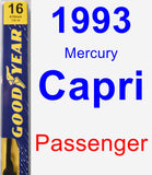 Passenger Wiper Blade for 1993 Mercury Capri - Premium