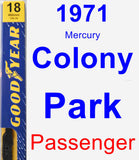 Passenger Wiper Blade for 1971 Mercury Colony Park - Premium