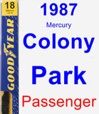 Passenger Wiper Blade for 1987 Mercury Colony Park - Premium