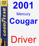 Driver Wiper Blade for 2001 Mercury Cougar - Premium