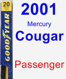 Passenger Wiper Blade for 2001 Mercury Cougar - Premium