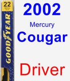 Driver Wiper Blade for 2002 Mercury Cougar - Premium