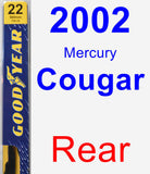 Rear Wiper Blade for 2002 Mercury Cougar - Premium