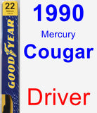 Driver Wiper Blade for 1990 Mercury Cougar - Premium